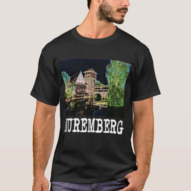 T-shirt Chemise de l'Allemagne de souvenirs de Nuremberg (Devant)