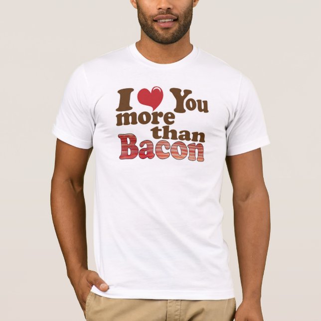 T-shirt Chemise de l'amoureux de Bacon (Devant)