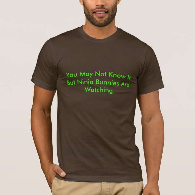 T-shirt Chemise de lapin de Ninja (Devant)