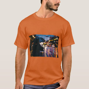 T-shirt Chemise de l'aube de la montagne brumeuse