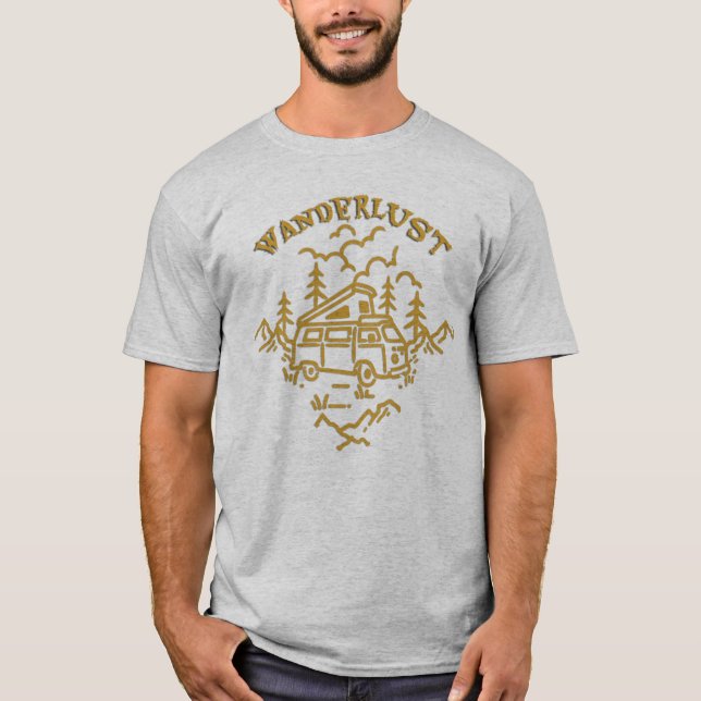 T-shirt Chemise de l'Aventure en Fourgonnette Wanderlust N (Devant)
