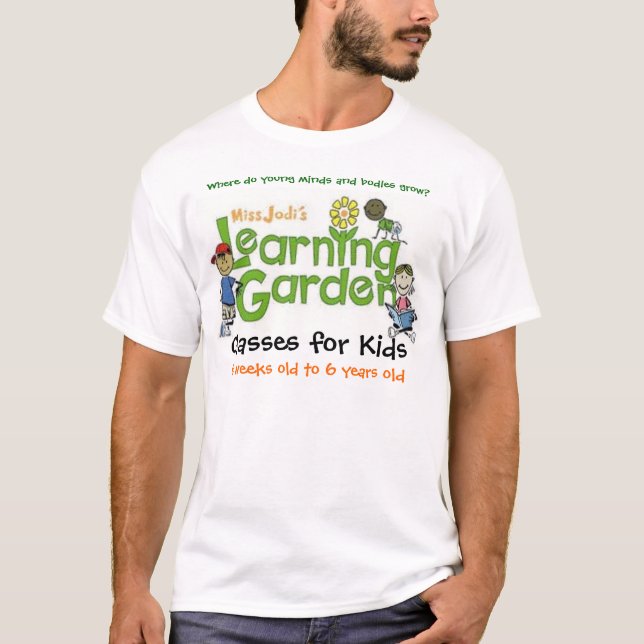 T-shirt Chemise de Learning Garden Logo de Mlle Jodi's (Devant)