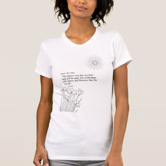 T-shirt Chemise de l'Écriture « Réjouissez-vous et Fleuris