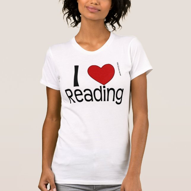 T-shirt Chemise de lecture en coeur (Devant)
