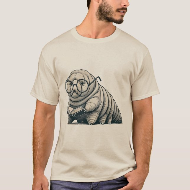 T-shirt Chemise de lecture Tardigrade – Conception unique  (Devant)