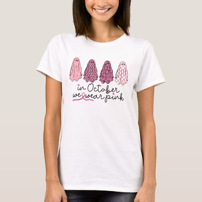T-shirt Chemise de l'équipe de soutien au cancer du sein (Devant)