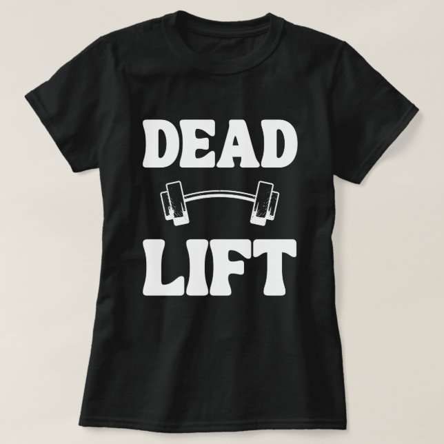 T-shirt Chemise de levage mort, couverture de pompe de gym (Design devant)