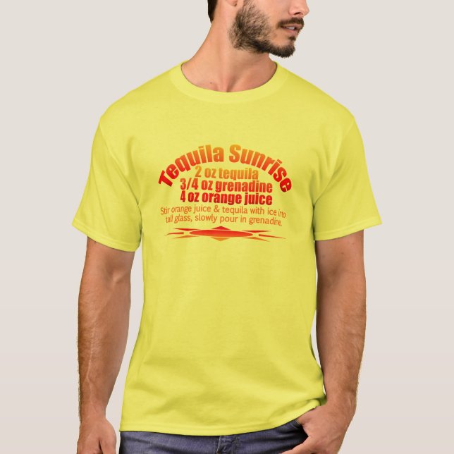 T-shirt Chemise de lever de soleil de tequila - choisissez (Devant)