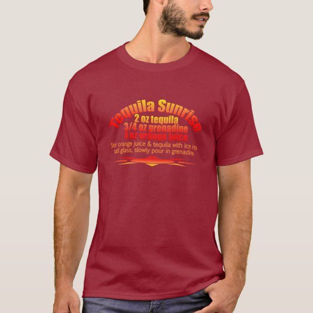 T-shirt Chemise de lever de soleil de tequila - choisissez (Devant)