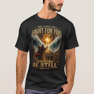 T-shirt chemise de l'exode chrétien de la mer rouge de Moï