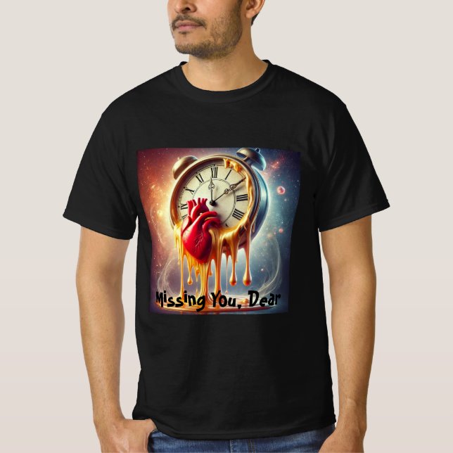 T-shirt Chemise de l'horloge de fusion (Devant)