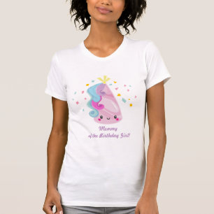 T-shirt Chemise de licorne - maman de la fille