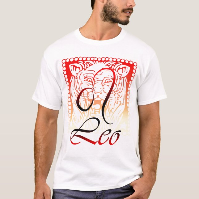 T-shirt Chemise de Lion de zodiaque (Devant)