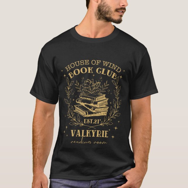 T-shirt Chemise de livre, Maison du Vent Bibliothèque Vela (Devant)