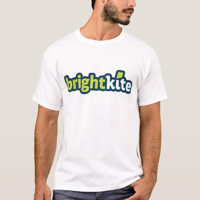 T-shirt chemise de logo de Brightkite.com - logo seulement (Devant)
