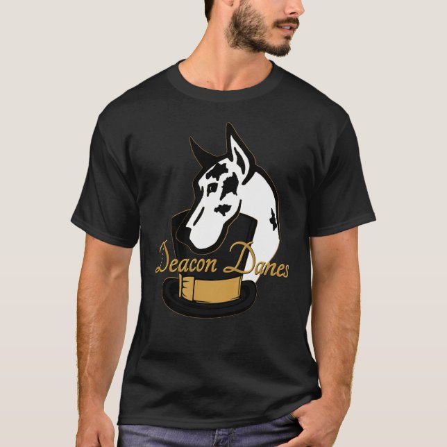 T-shirt Chemise de logo de Danois de diacre par conception (Devant)