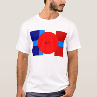 T-shirt chemise de logo de dit