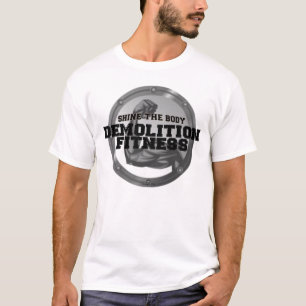 T-shirt Chemise de logo de forme physique de démolition