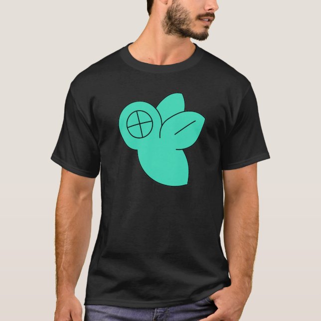 T-shirt Chemise de logo de garçon de mouche (Devant)