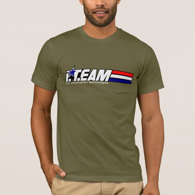 T-shirt chemise de logo de GIJoe d'iTeam (Devant)