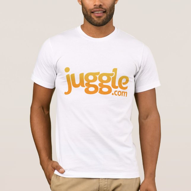 T-shirt chemise de logo de Juggle.com (Devant)