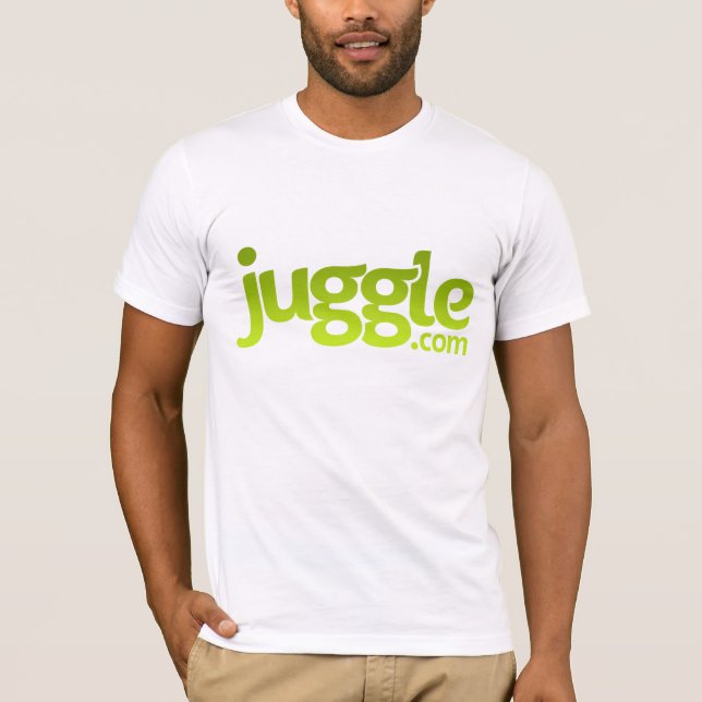 T-shirt chemise de logo de Juggle.com (Devant)