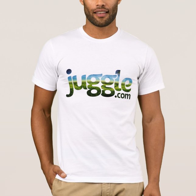 T-shirt chemise de logo de Juggle.com (Devant)