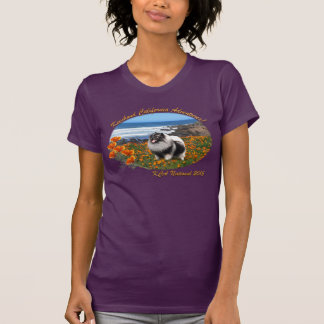 T-shirt Chemise de logo de Keeshond de la Californie des