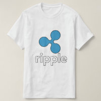 Chemise de logo de l'ondulation XRP - blanc