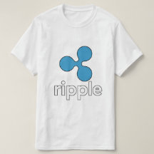 Chemise de logo de l'ondulation XRP - blanc