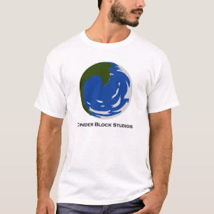 T-shirt Chemise de logo de studios de bloc de cendre