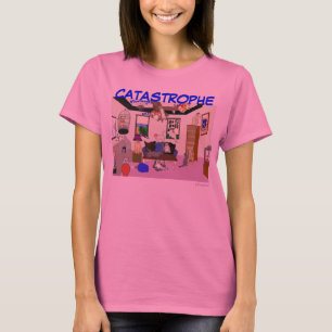 T-shirt Chemise de Long-Douille de catastrophe