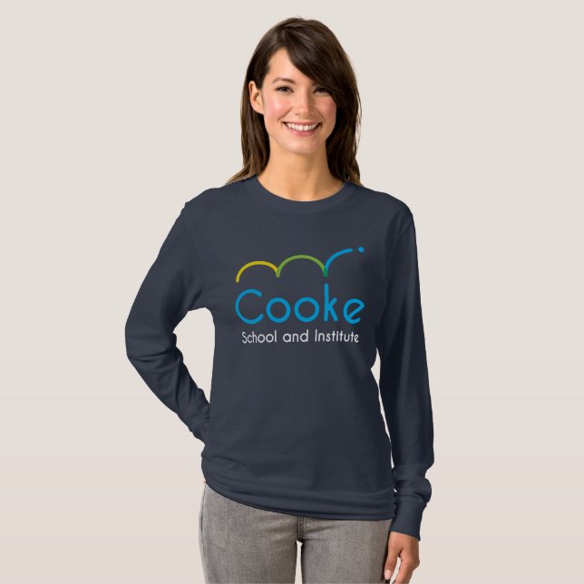 T-shirt Chemise de Long-Douille de Cooke des FEMMES, (Devant entier)