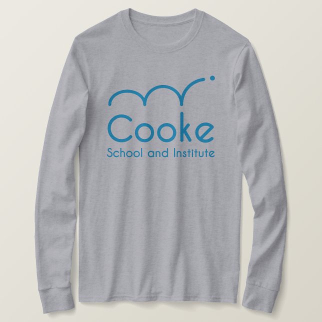 T-shirt Chemise de Long-Douille de Cooke des FEMMES, grise (Design devant)