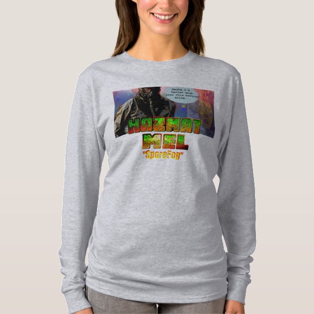 T-shirt Chemise de LongSleeve des dames "Hazmat Mel - (Devant)