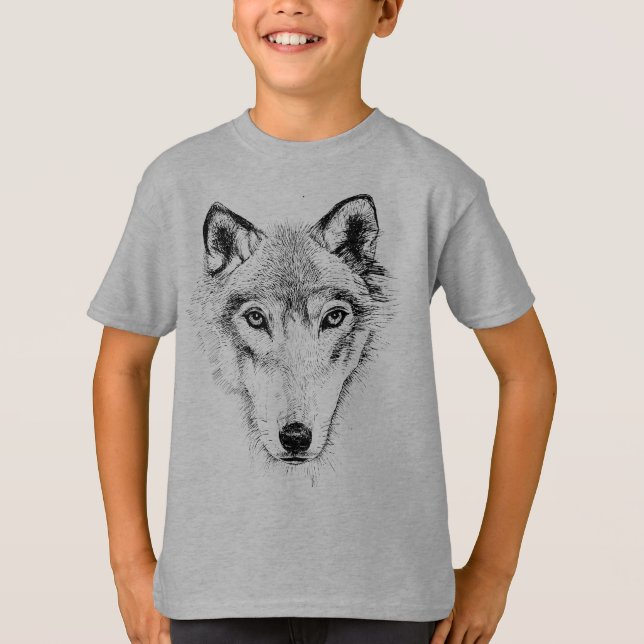 T-shirt chemise de loup (Devant)