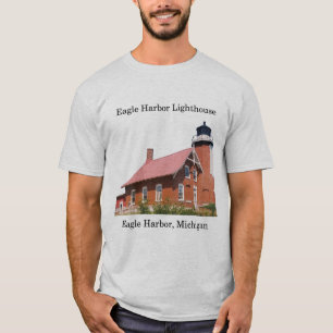 T-shirt chemise de lumière du phare d'Eagle Harbor
