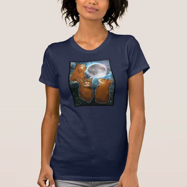 T-shirt Chemise de lune de 3 Strollercat (Devant)