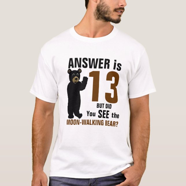 T-shirt Chemise de Lune-Marche d'ours (Devant)