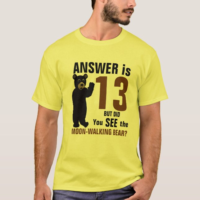 T-shirt Chemise de Lune-Marche d'ours (Devant)