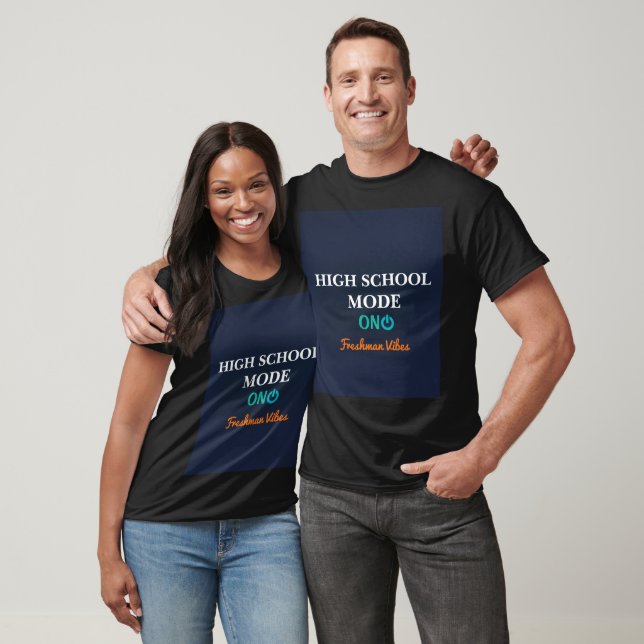 T-shirt Chemise de Lycéen Fraîchement Arrivé Mode Activée  (Unisexe)