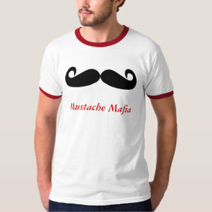 T-shirt Chemise de Mafia-Hommes de moustache