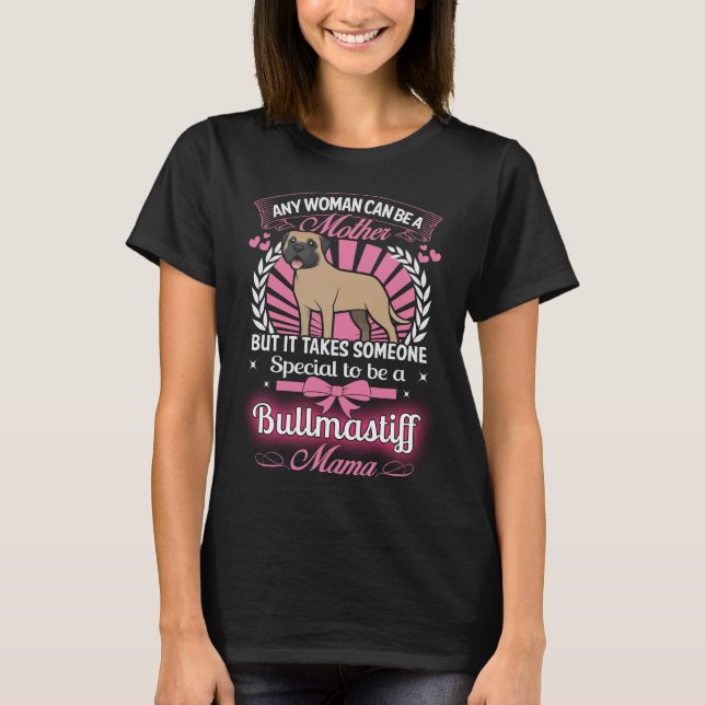 T-shirt Chemise de maman de Bullmastiff (Devant)