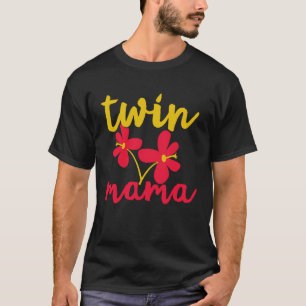 T-shirt Chemise de maman de jumeaux Maman adorable de jume