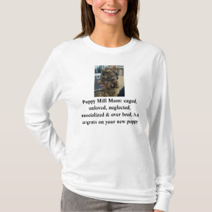 T-shirt Chemise de maman de moulin de chiot
