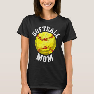 T-shirt Chemise de maman de softball pour femmes amateur d