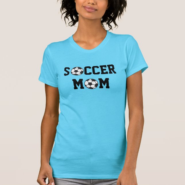 T-shirt Chemise de maman du football (Devant)
