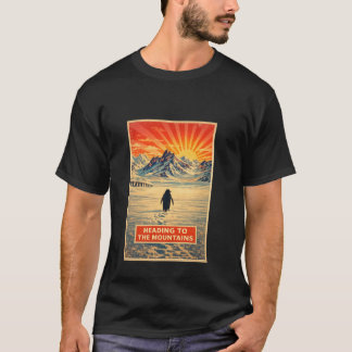 T-shirt chemise de manchot de montagne