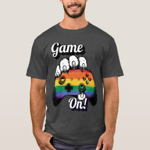 T-shirt Chemise de manette LGBT Pride Game On Tiger Paw 20