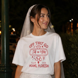 T-shirt Chemise de mariage personnalisée Miroir de rétrovi
